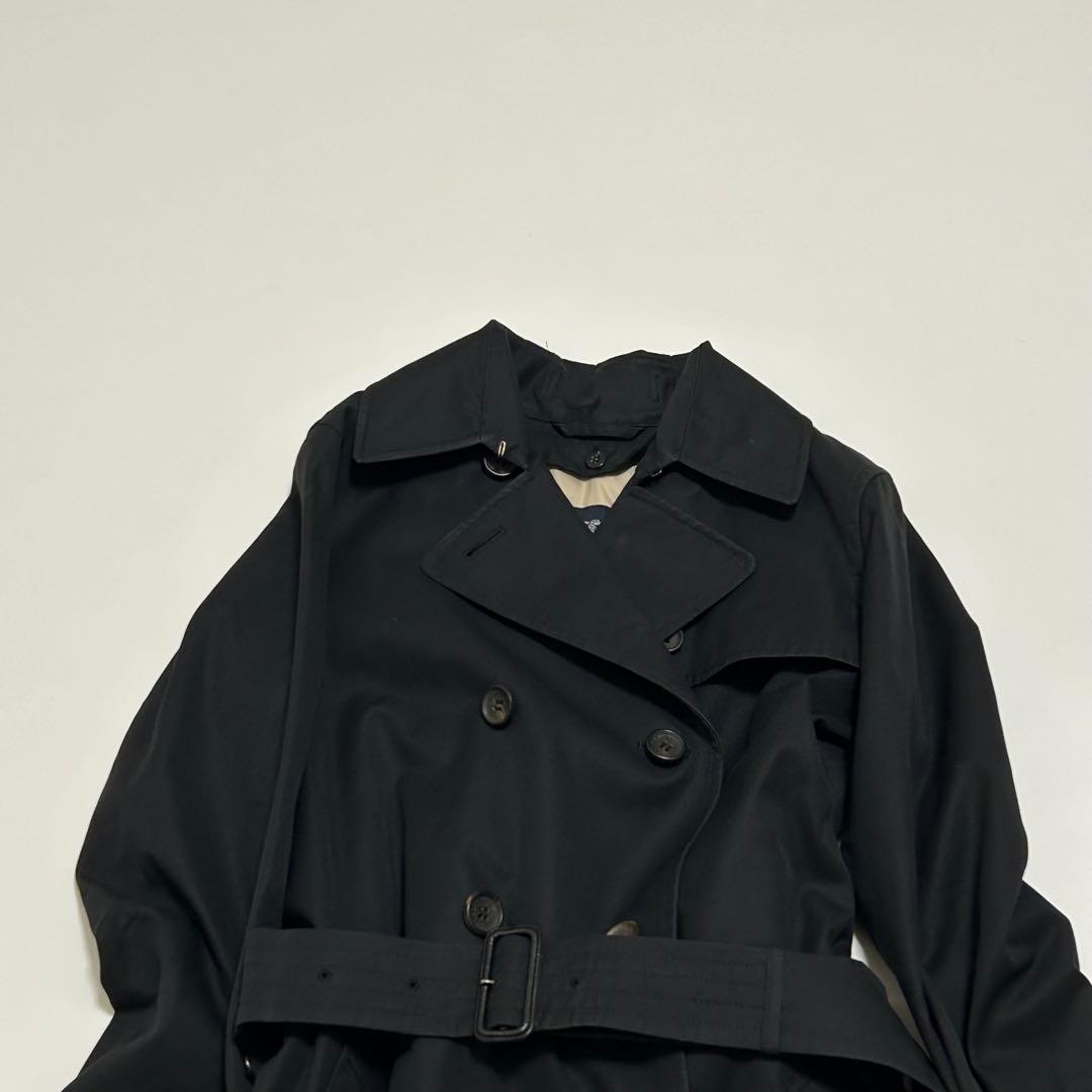 バーバリーブラックレーベル トレンチコート ノバチェック ベルト完備 黒 36