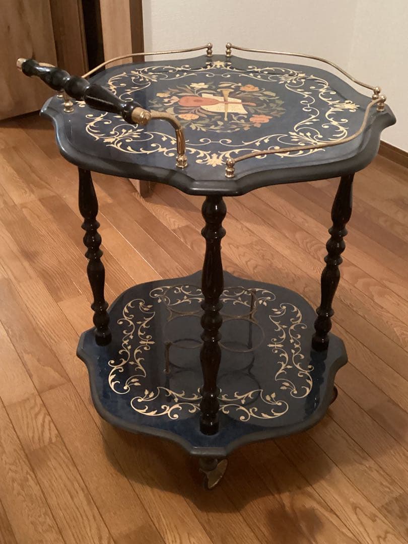 イタリア製☆象嵌細工☆Demain☆キッチンワゴン