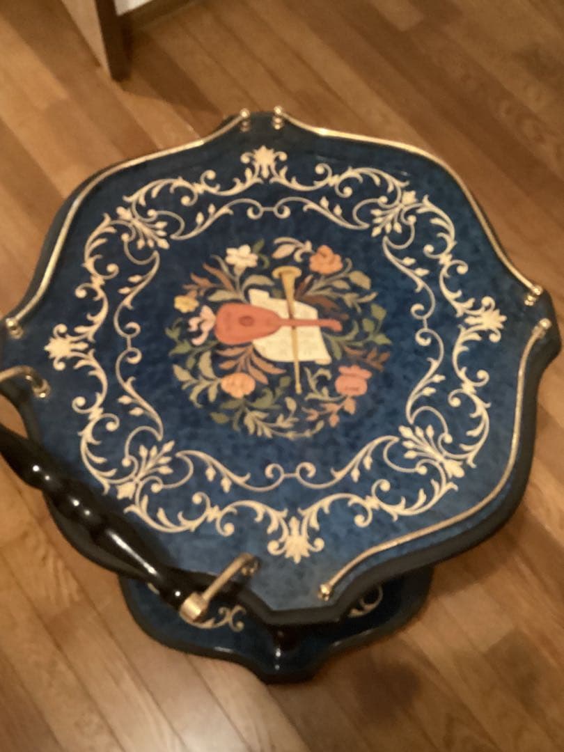 イタリア製☆象嵌細工☆Demain☆キッチンワゴン