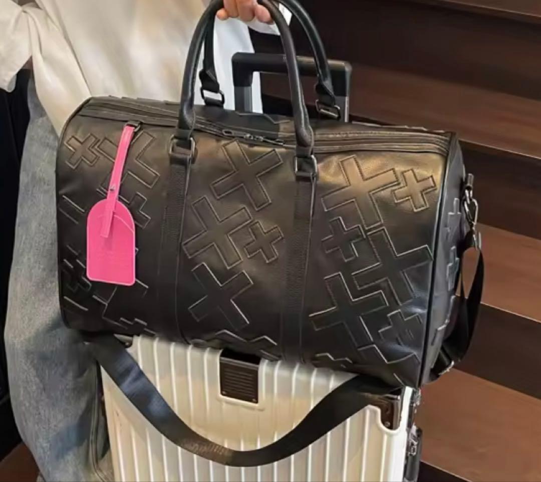 バッグ black patch Boston bag