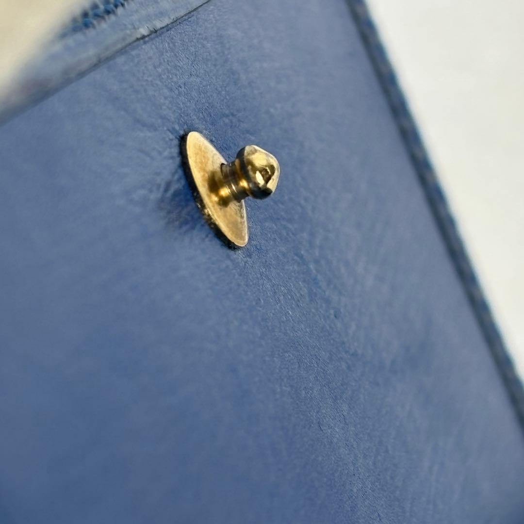 ルイヴィトン　エピ　Wホック　ポルトビエカルトクレディ　三つ折り財布　ブルー