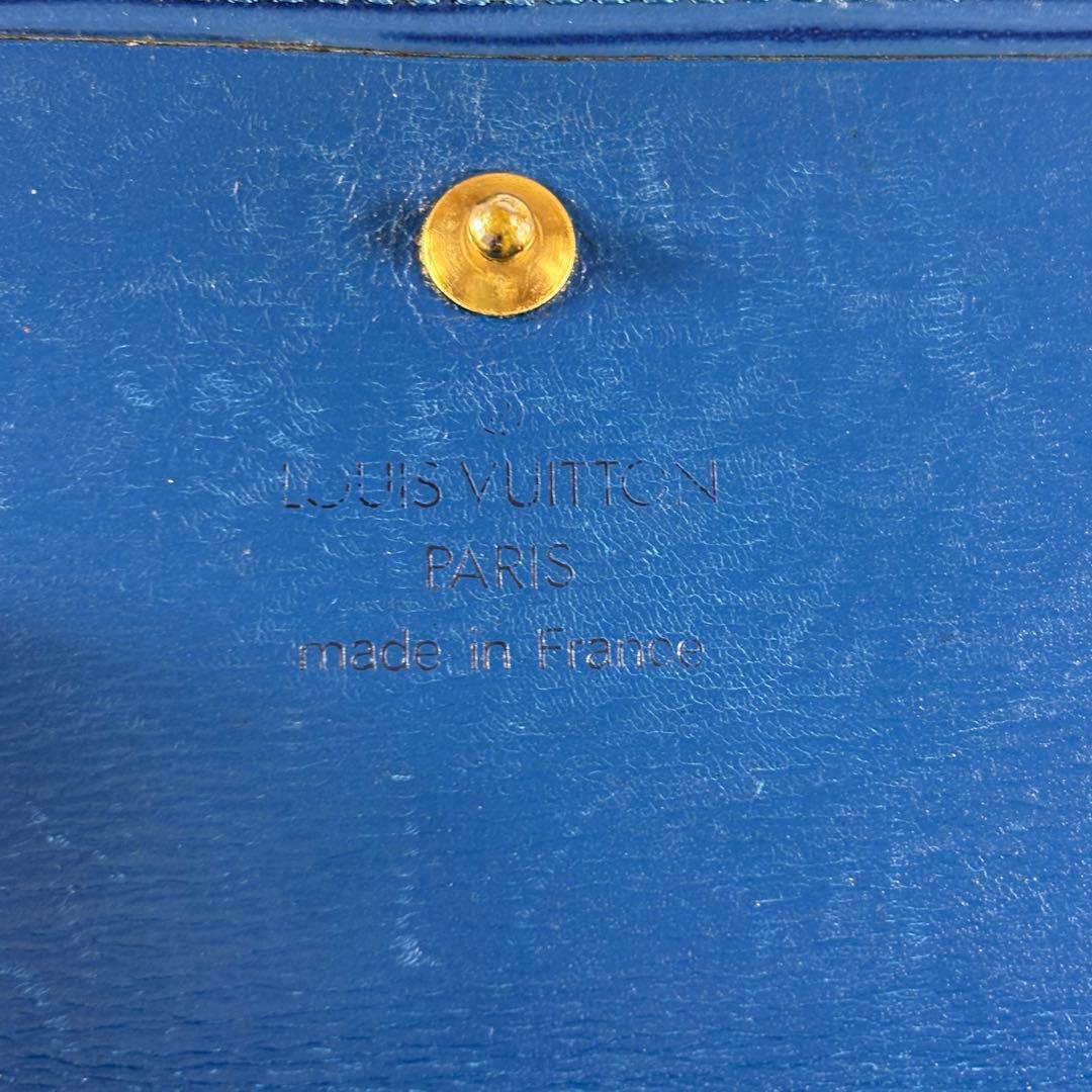 ルイヴィトン　エピ　Wホック　ポルトビエカルトクレディ　三つ折り財布　ブルー