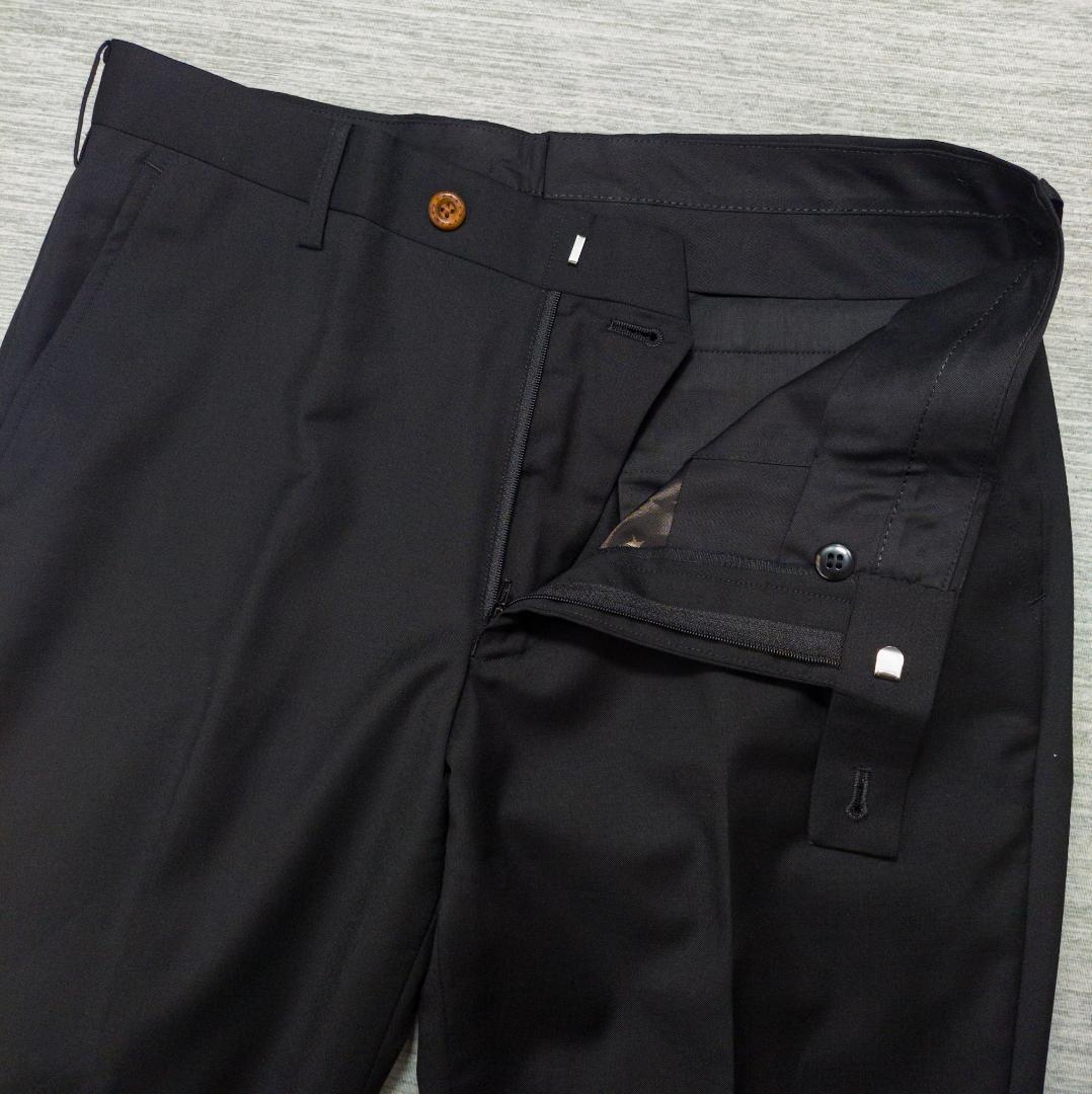 【極美品】MB スリーピーススーツ 黒 ブラック ウール100 日本製 裏地星柄