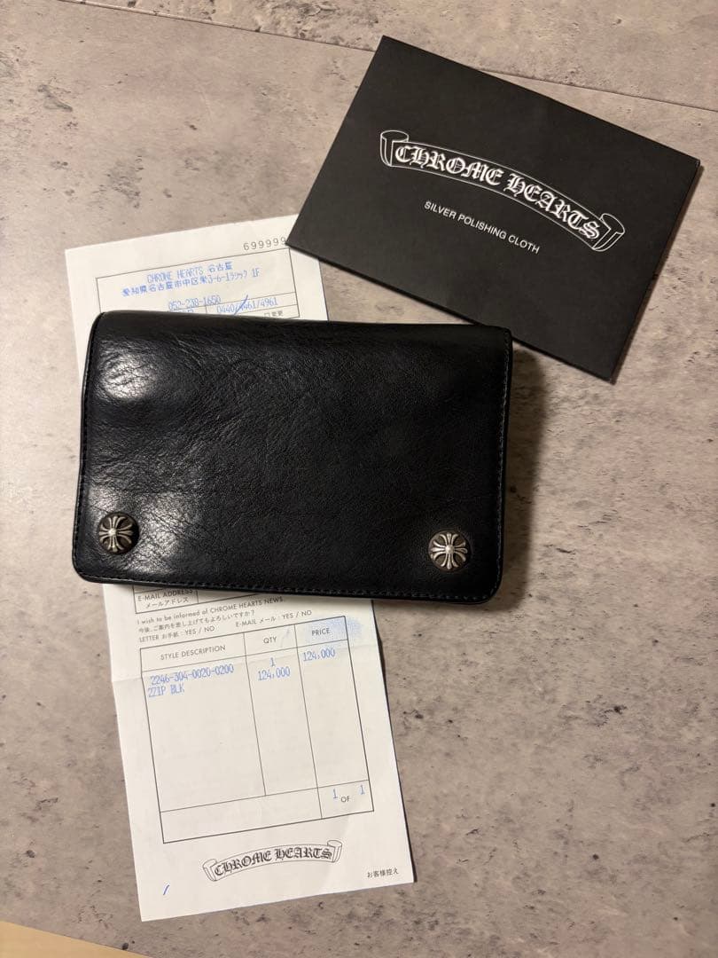 CHROME HEARTS 2 ZIP WALLET / 2ジップウォレット /