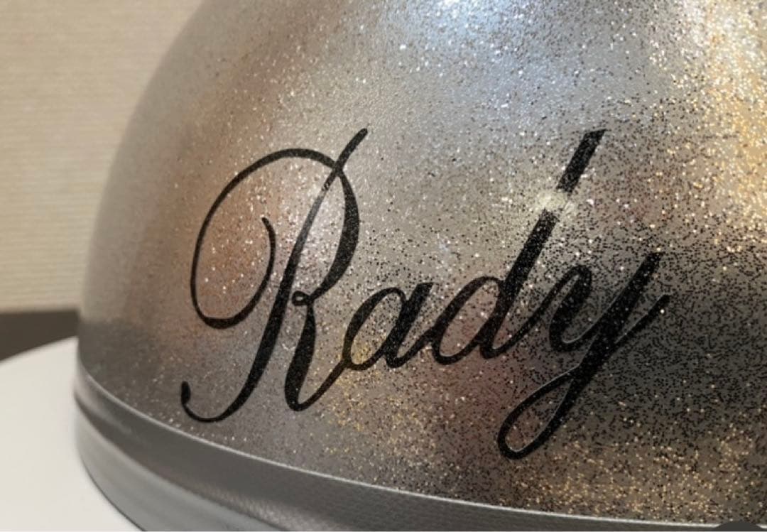 コルク半　ヘルメット　シルバーラメ/ブラックラメ/ホワイトラメ　レディ　Rady