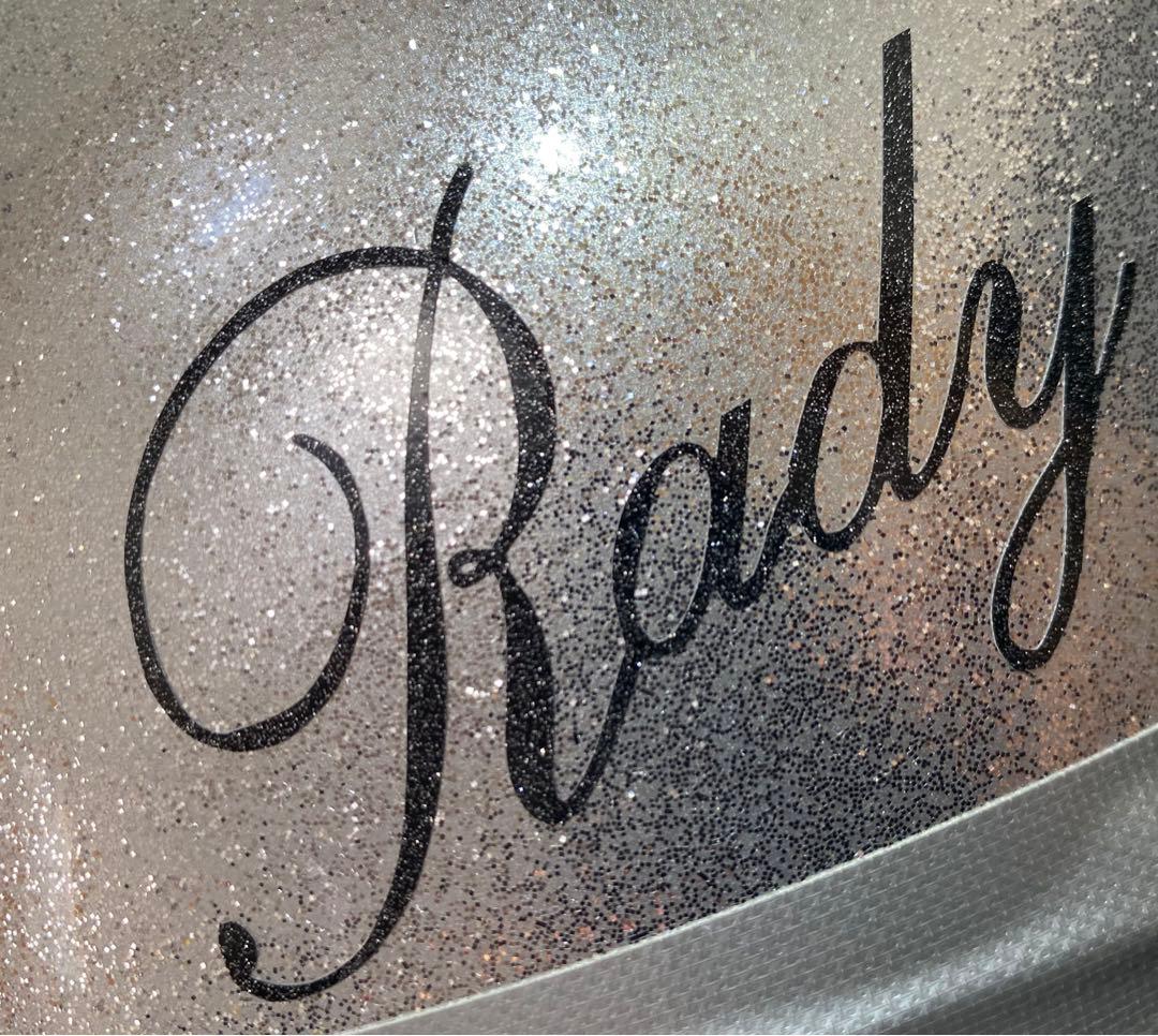 コルク半　ヘルメット　シルバーラメ/ブラックラメ/ホワイトラメ　レディ　Rady