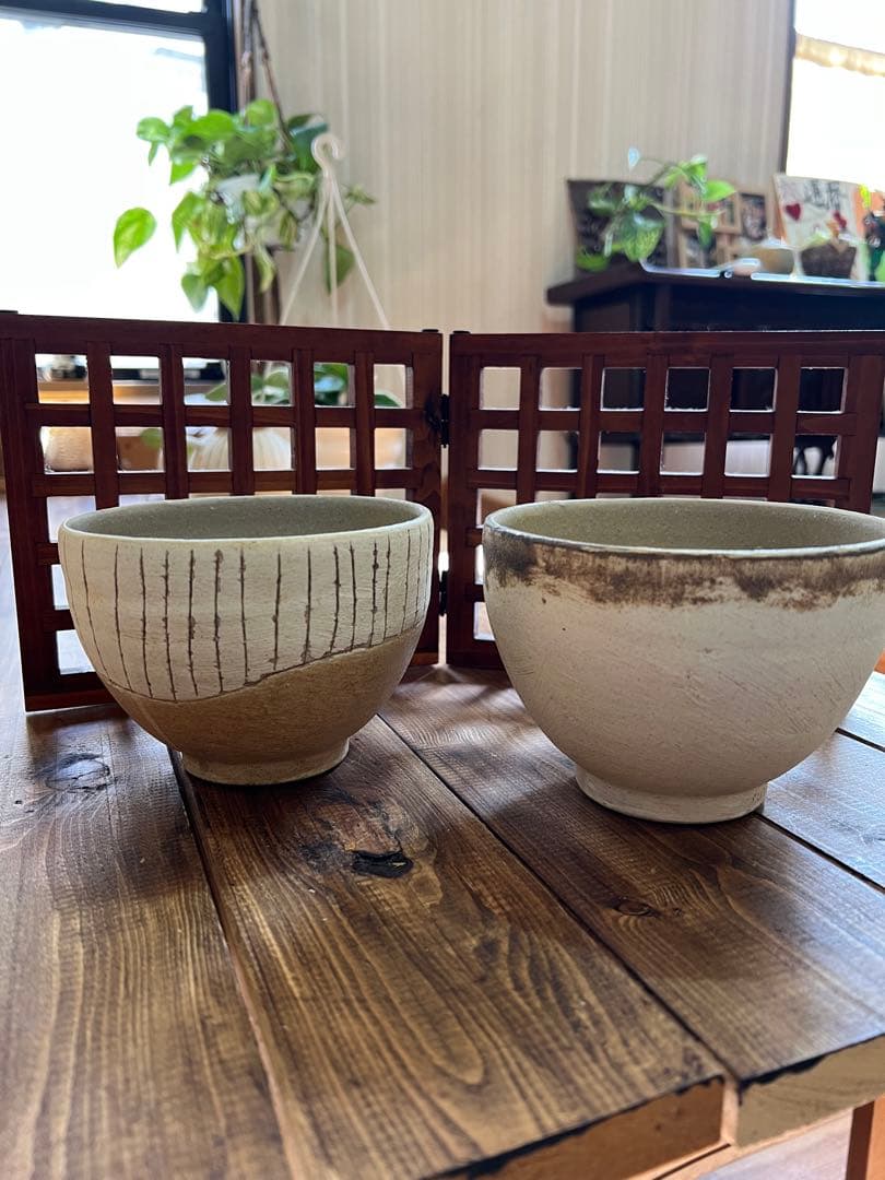 人気作家　rutawarawajifuさん　大きめ丼　麺鉢　ペア新品未使用