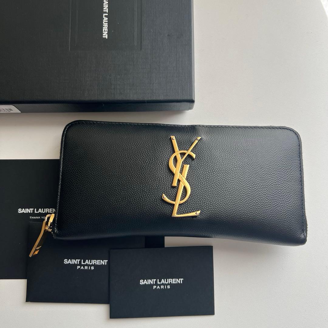 93 美品 SAINTLAURENT イヴサンローラン 長財布