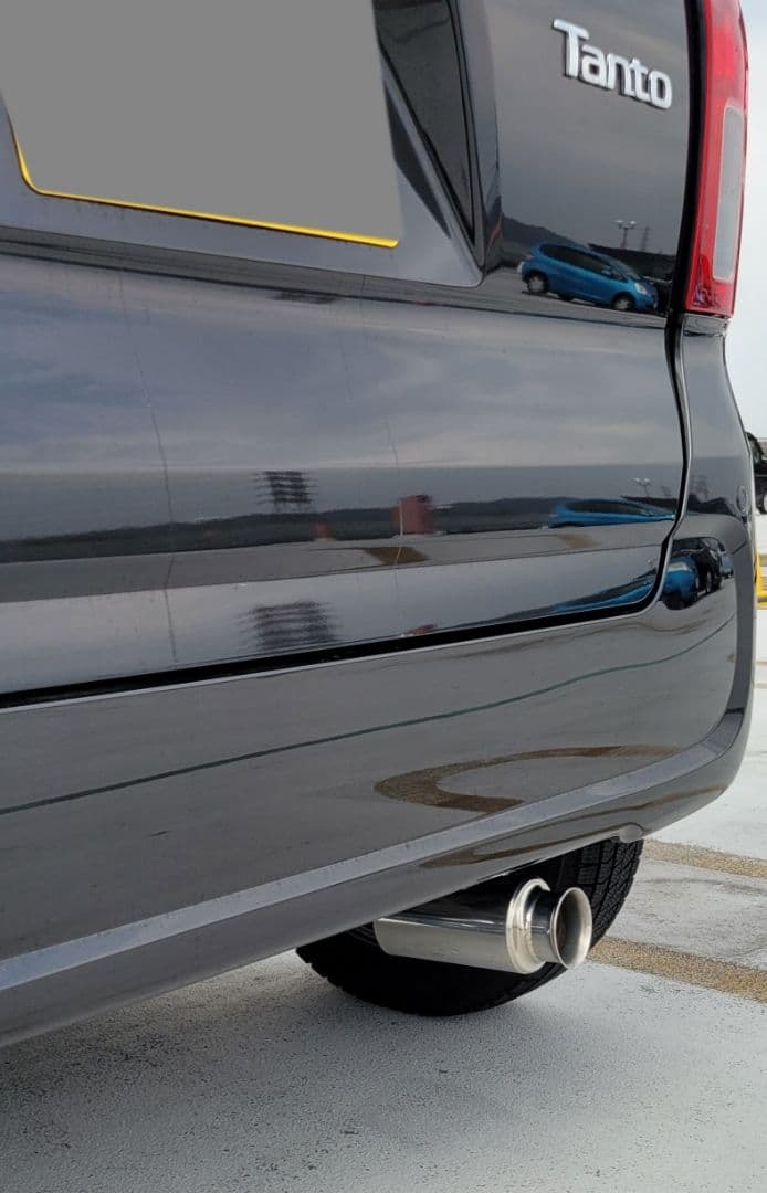 aダイハツタント タントカスタムLA650S LA600S砲弾型マフラーカッター