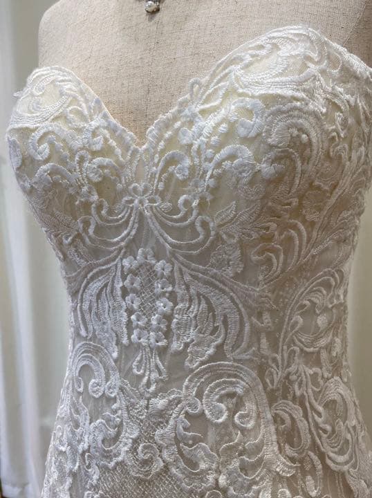 【　:)　】ウェディングドレス　総レース　マーメイド