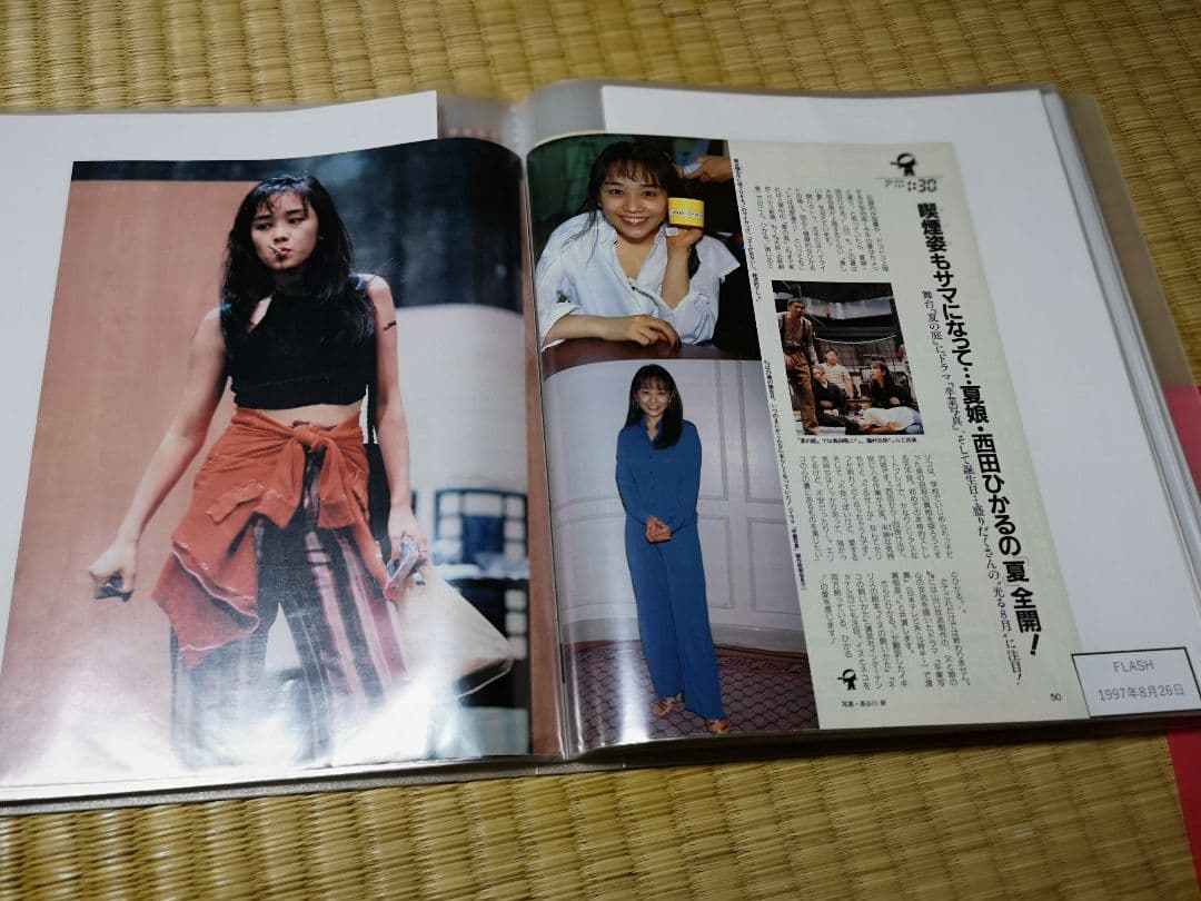 西田ひかる(1冊200円計算)162冊分420ページ切り抜きしファイリング済み