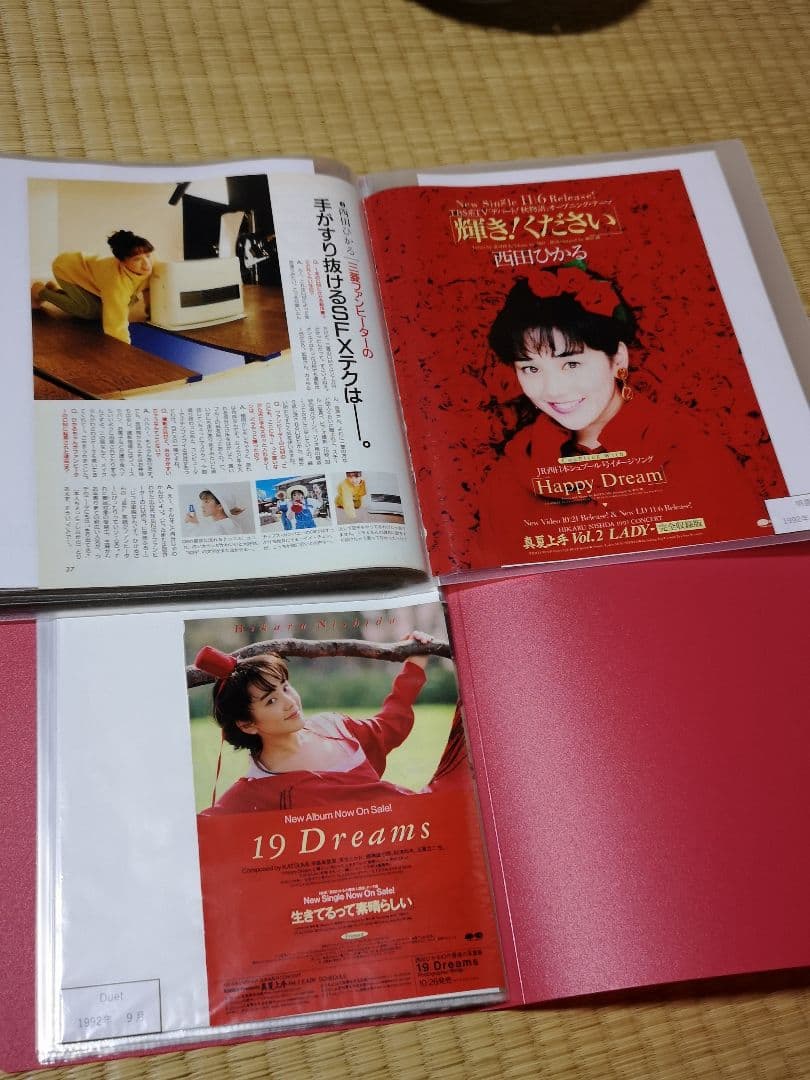 西田ひかる(1冊200円計算)162冊分420ページ切り抜きしファイリング済み