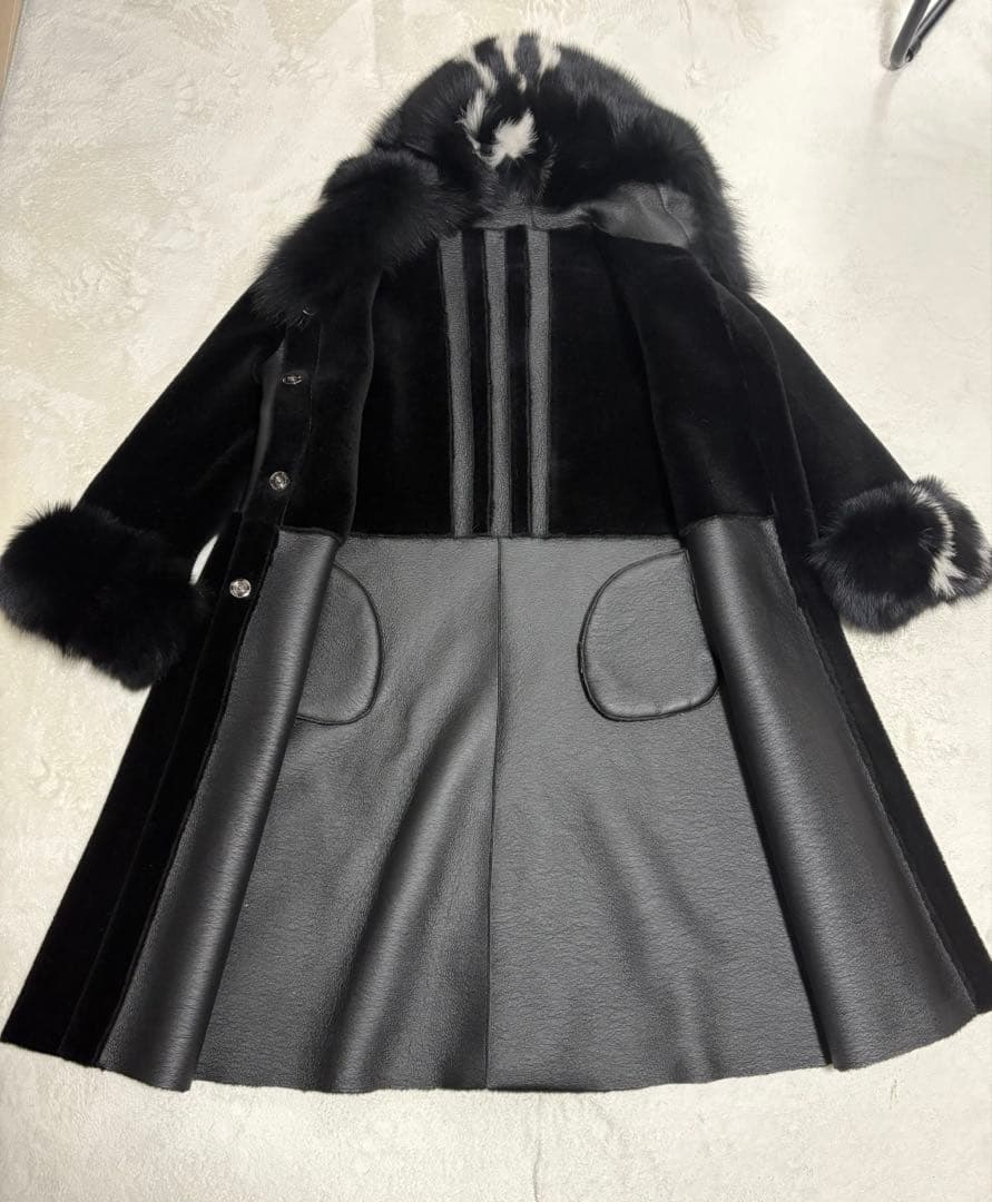 まさやん出品　ムートン毛皮コート