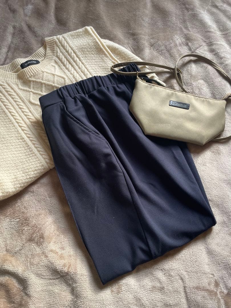 OUR ［LEE別注】裏起毛のあったかテーパードパンツ　【裾上げ】