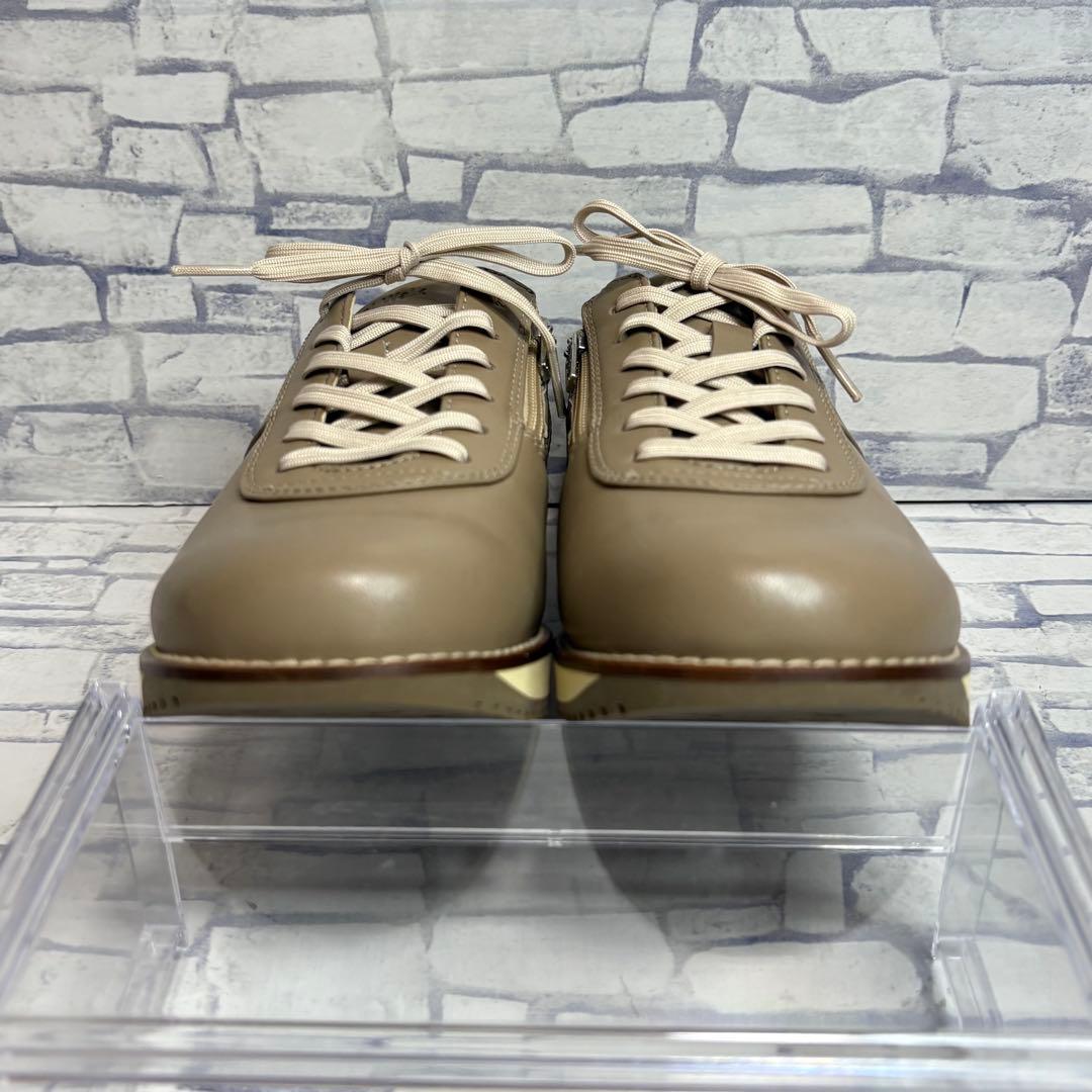 未使用級 アサヒ メディカルウォーク サイドジップ レザー ウォーキングシューズ