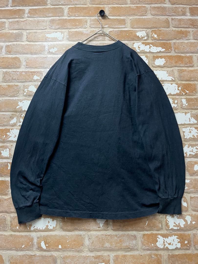 80s Ken Brown ケンブラウン　ロンT 民族　総柄　黒　USA製