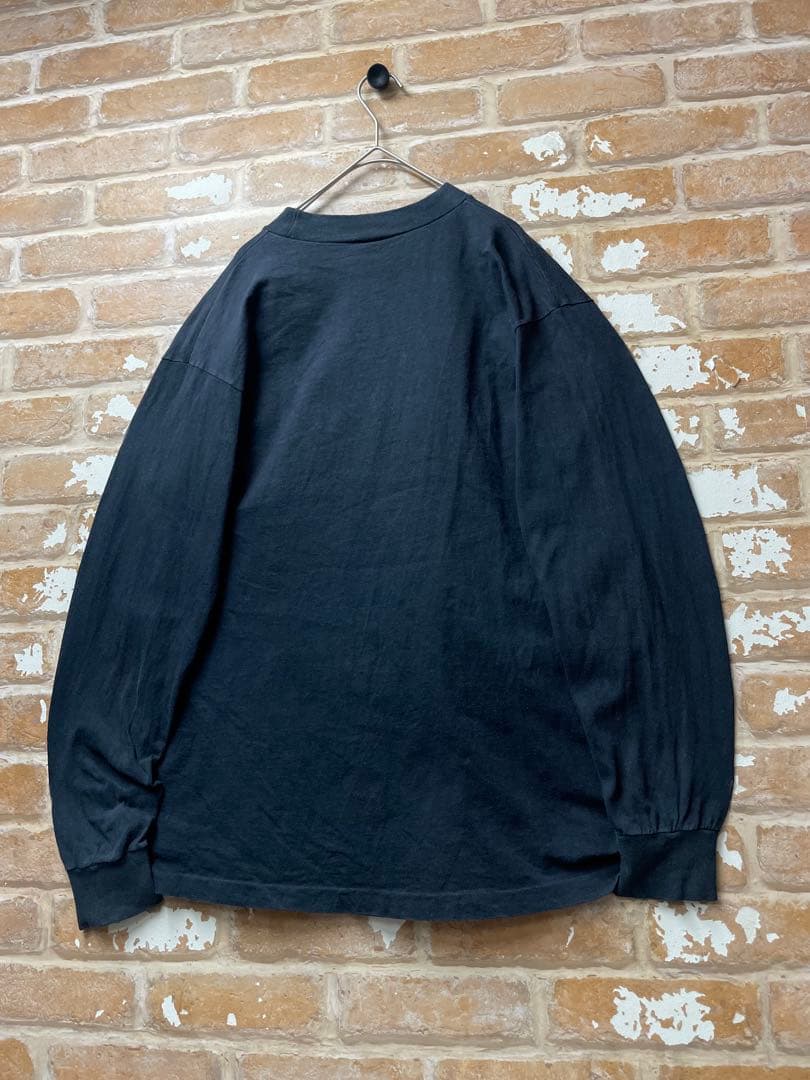 80s Ken Brown ケンブラウン　ロンT 民族　総柄　黒　USA製