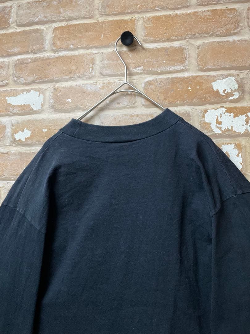 80s Ken Brown ケンブラウン　ロンT 民族　総柄　黒　USA製