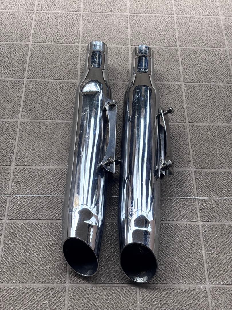 【お値引き】モーターステージ ブラスマフラー　テーパースラッシュ　スポーツスター