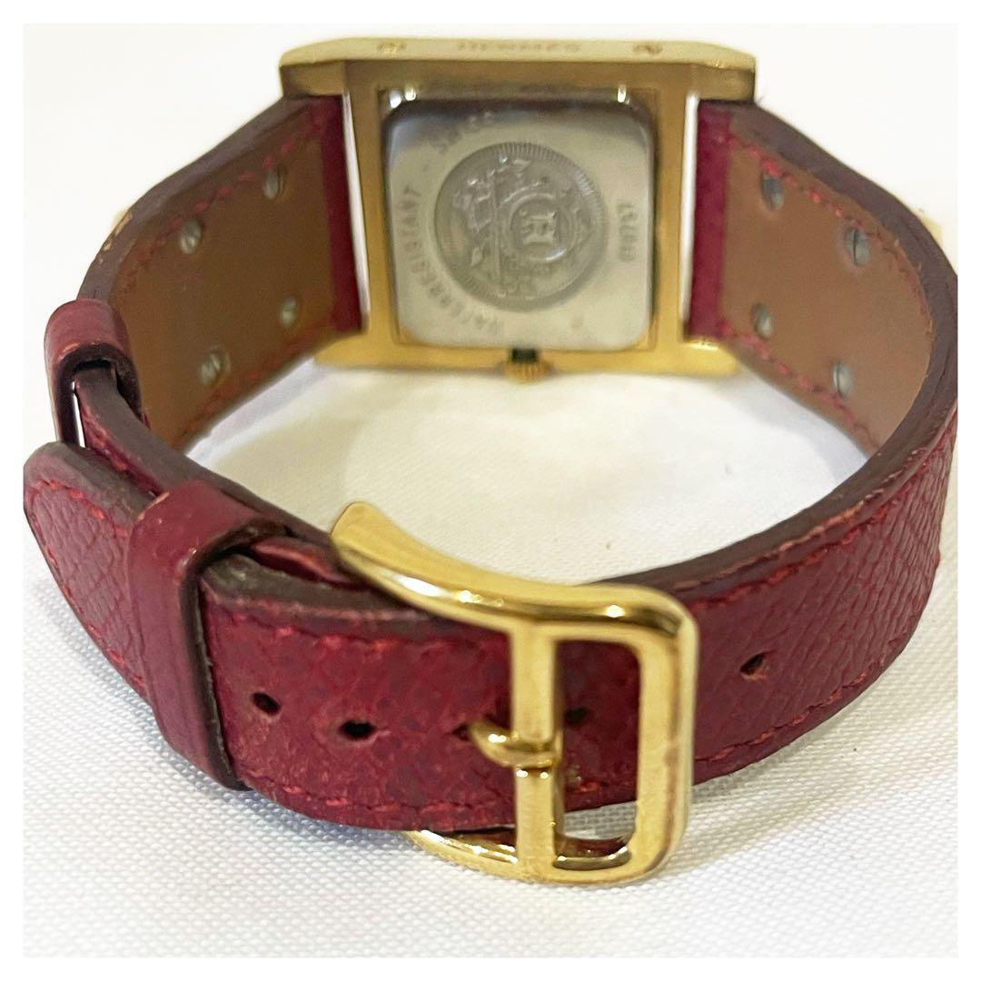 エルメス クォーツ ホワイト文字盤 メドール 腕時計 白文字盤 稼働品