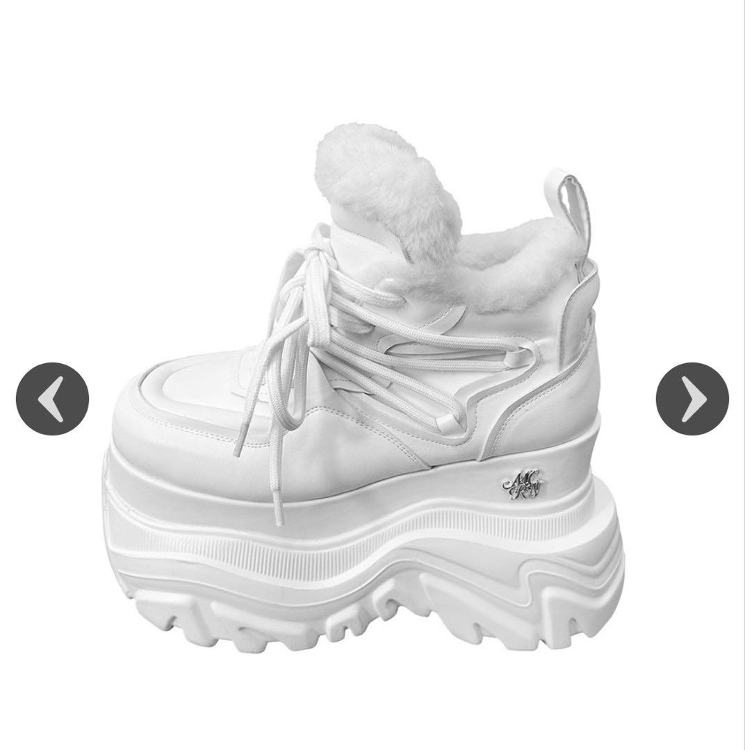 ミシェルマカロン厚底ファースニーカー