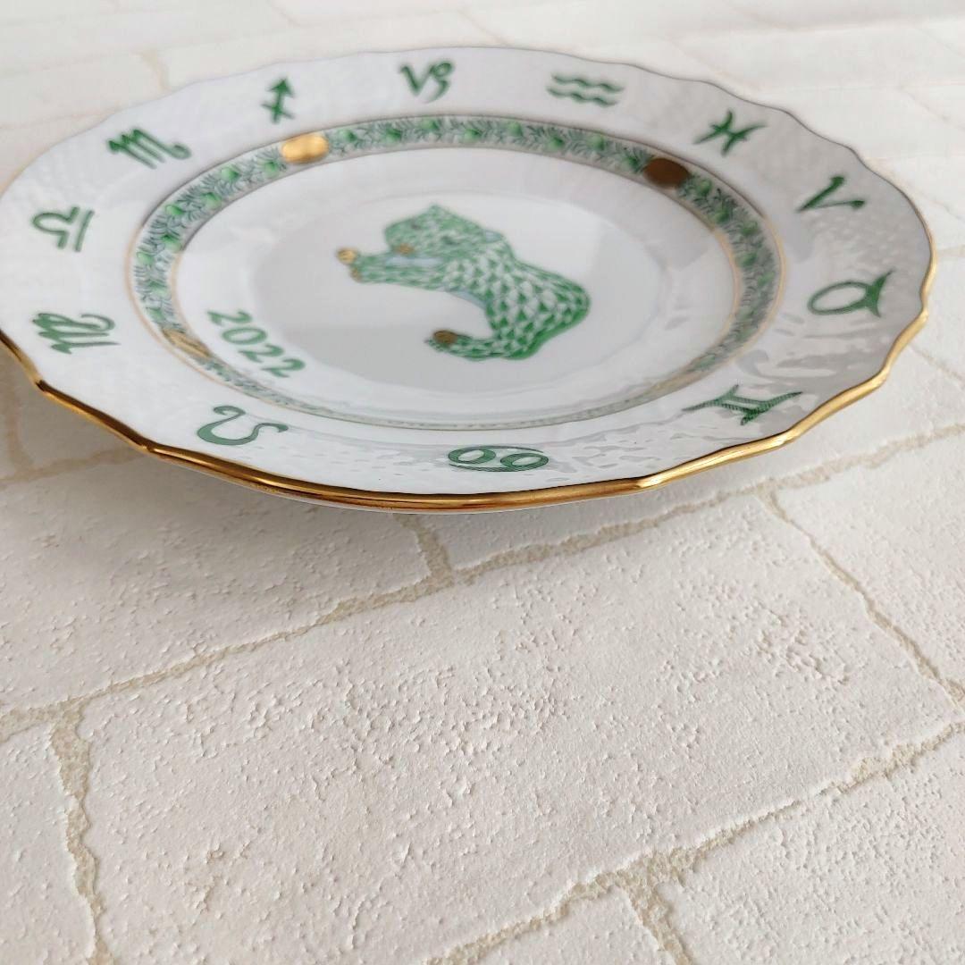 HEREND ヘレンド 2022年 寅 イヤーズプレート 新品 箱 スタンド付