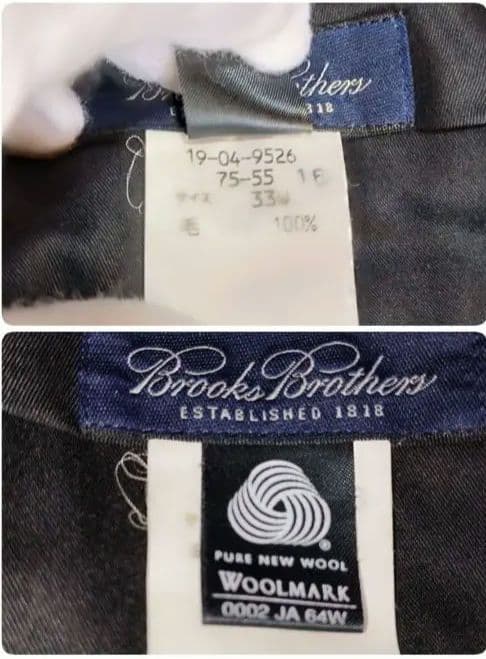 極​美品 Brooks Brothers スーツ 黒 ブラック　クリーニング済