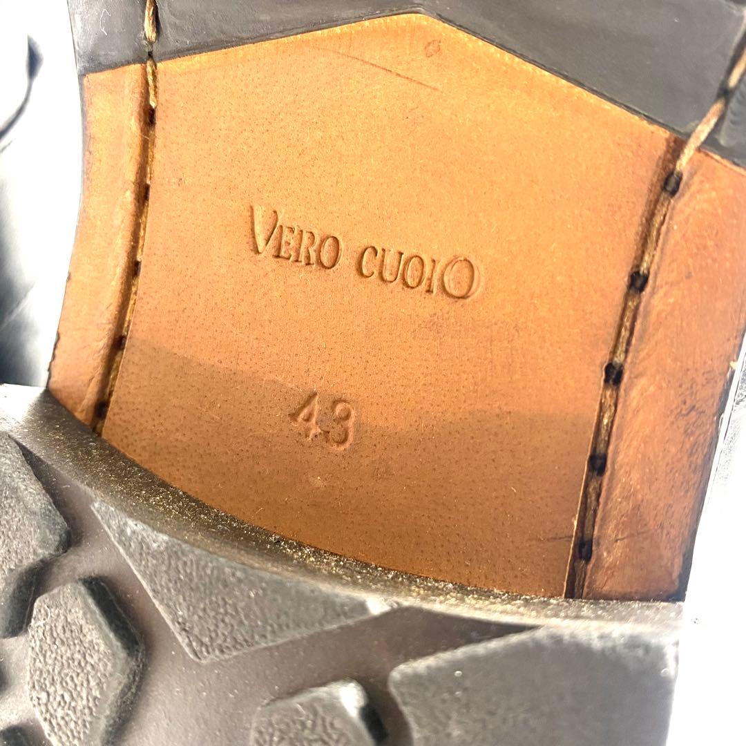 【美品】alfredoBANNISTER ベルトデザイン ワークブーツ 黒 43