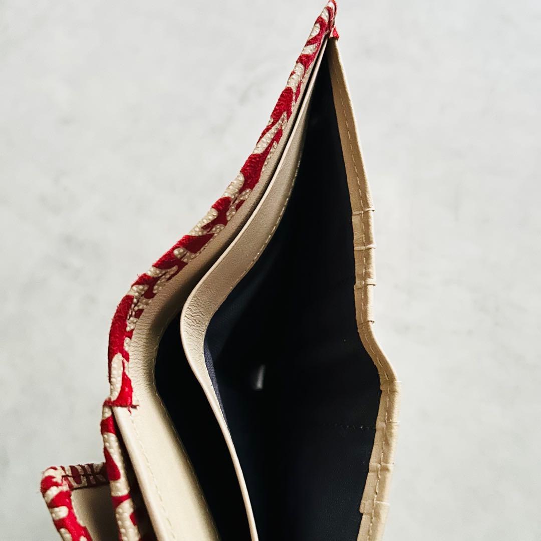 現行美品限定キースヘリング印伝コラボ　二つ折り財布印傳屋