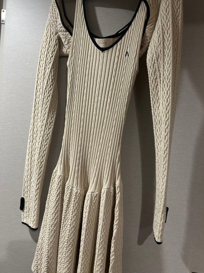 正規品 アンドマリー Nana cable flare mini dress
