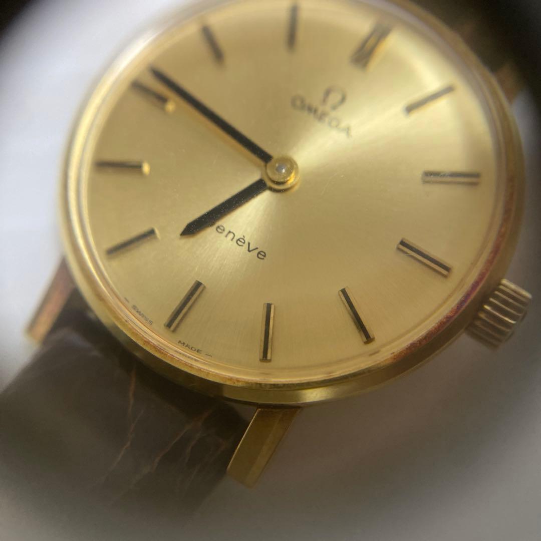OMEGA Geneve 手巻き ゴールドレディース 腕時計 オメガ ジュネーブ