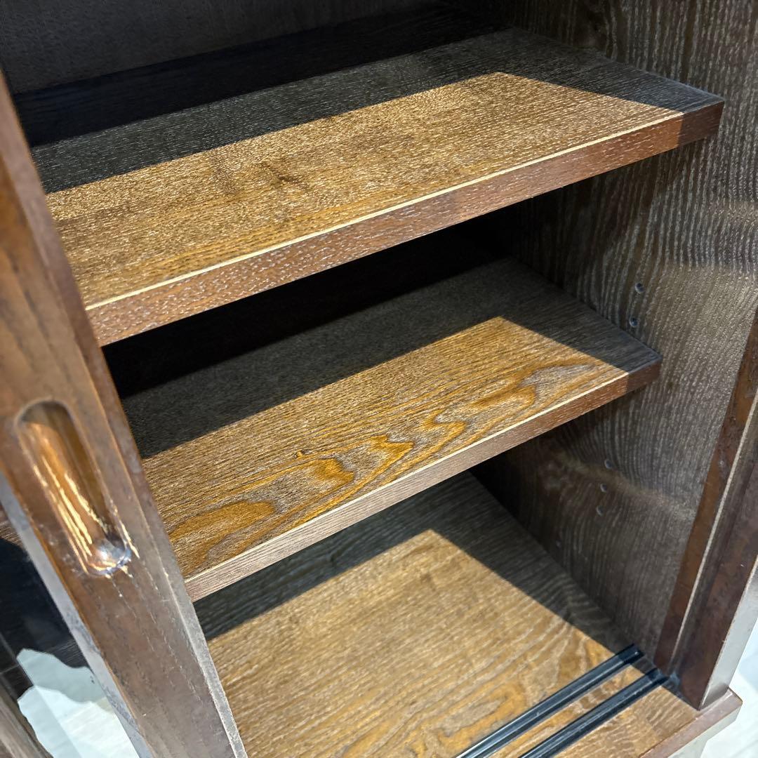 私*様 和風格子デザイン 食器棚 90cm幅