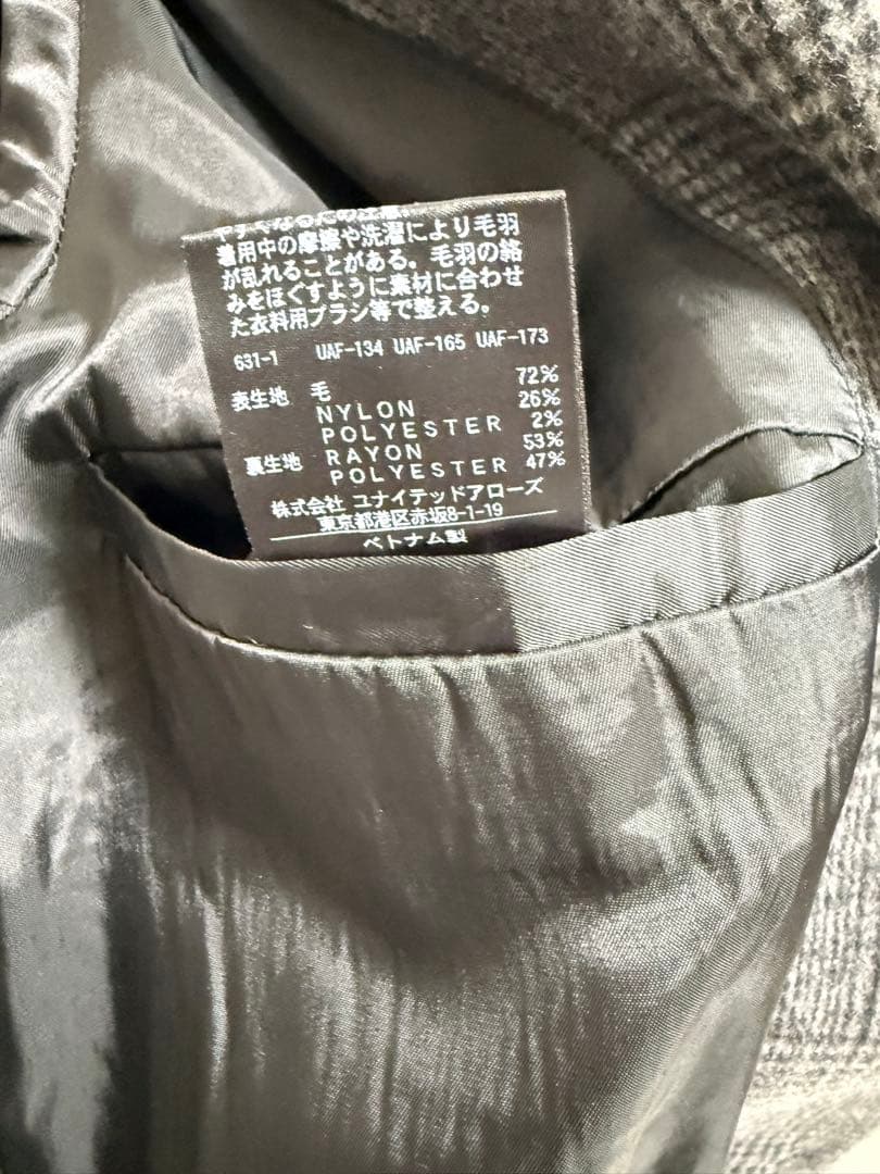 定価37400円！BEAUTY&YOUTH チェスターコート グレンチェック L