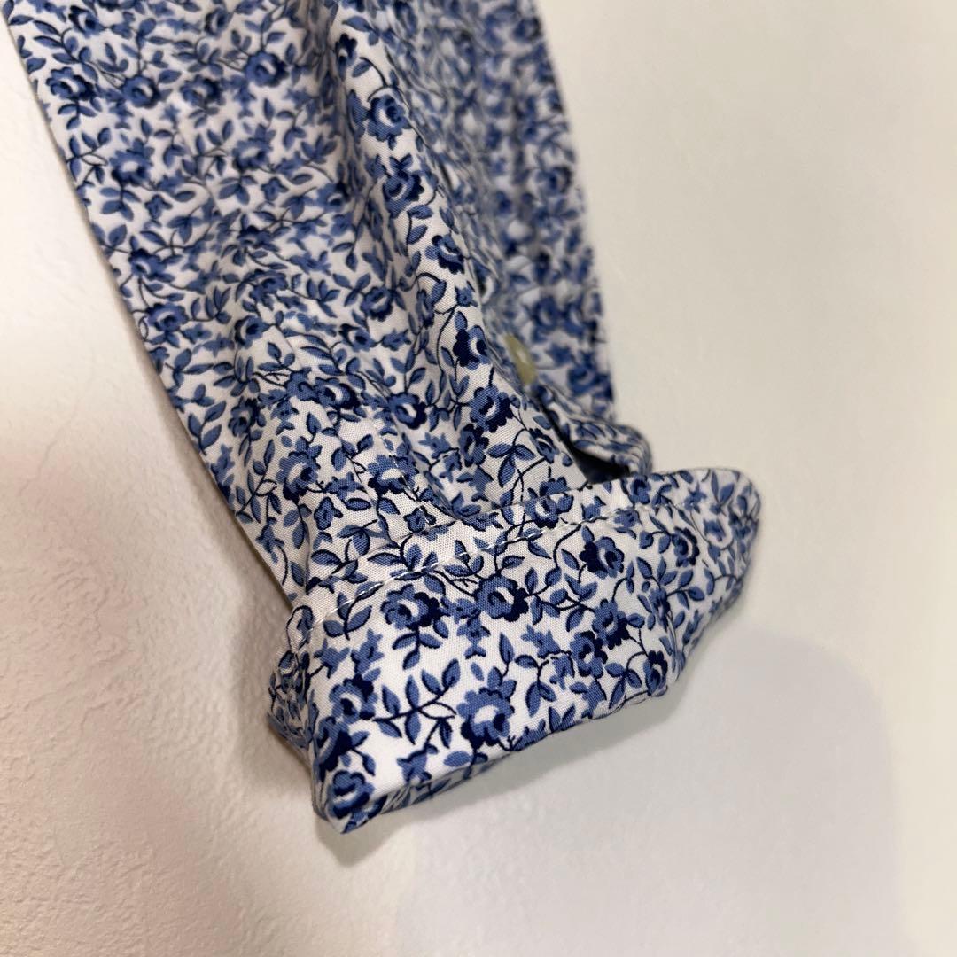 【極美品】　ポロラルフローレン　シャツワンピース 150cm 花柄　長袖