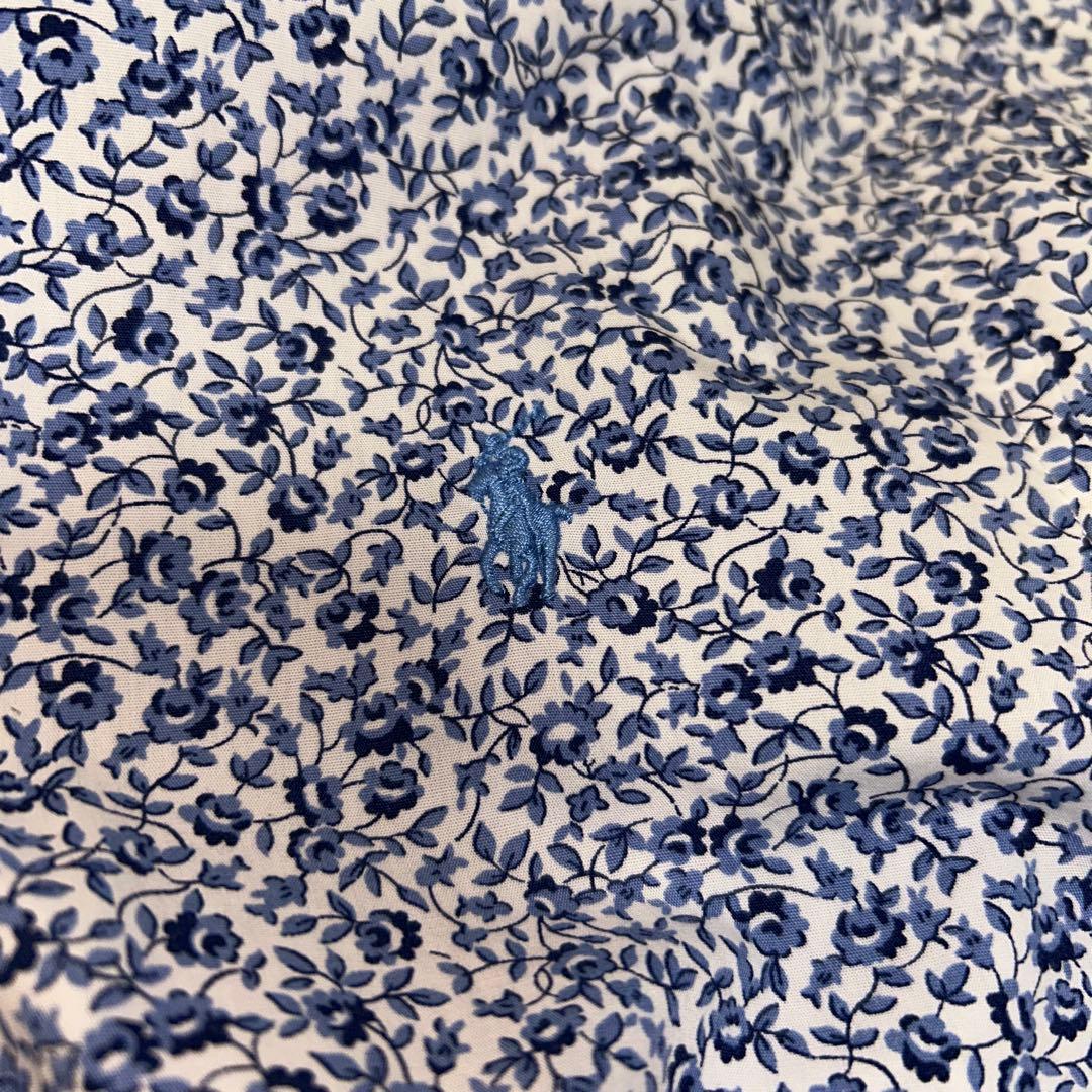 【極美品】　ポロラルフローレン　シャツワンピース 150cm 花柄　長袖