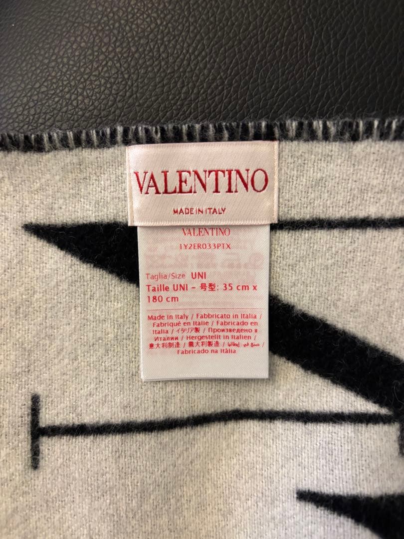 VALENTINO ヴァレンティノ　カシミヤ　ウールマフラー　使用数回美品