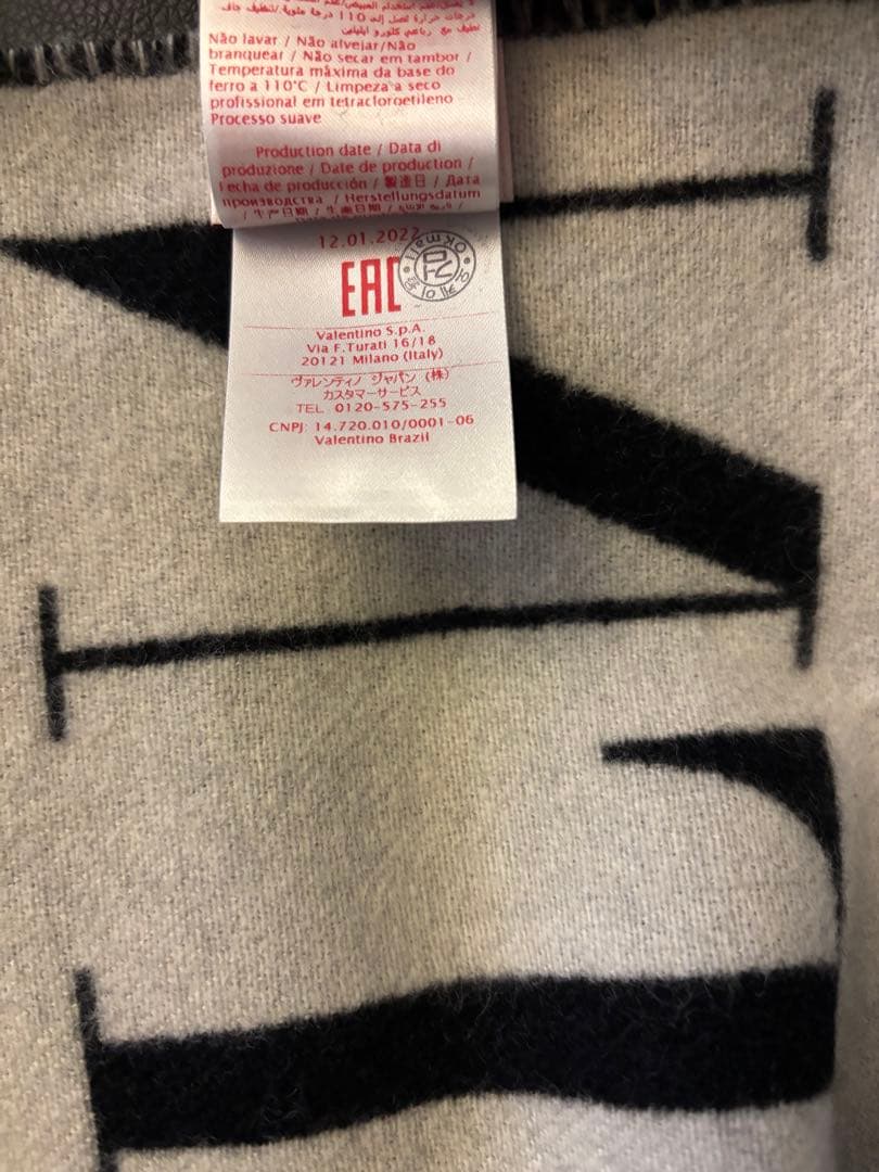 VALENTINO ヴァレンティノ　カシミヤ　ウールマフラー　使用数回美品