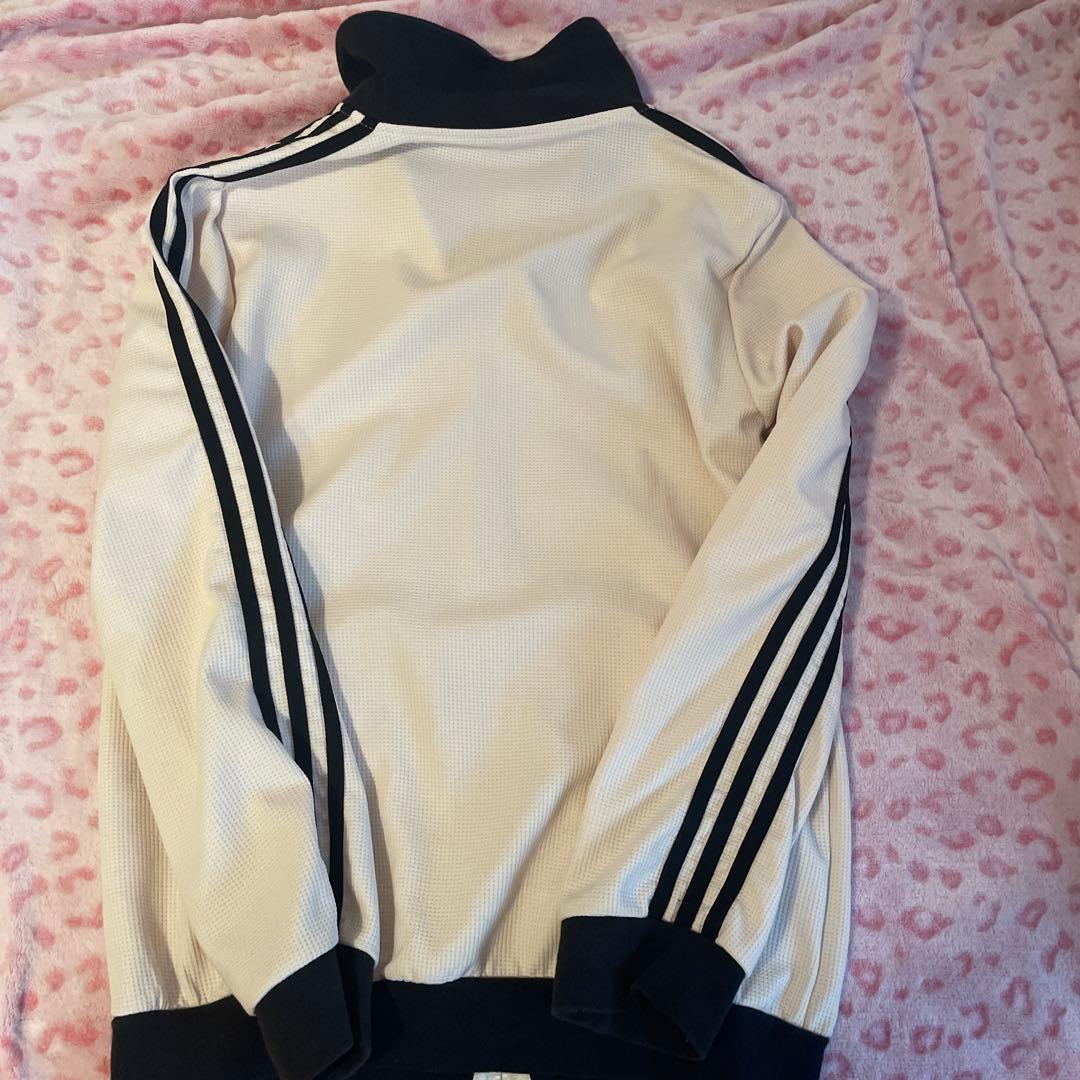 adidas ワッフルトラックジャケットLホワイト/ブラック