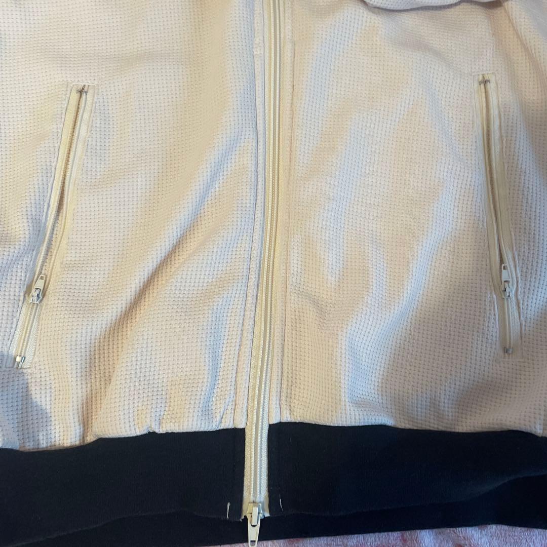 adidas ワッフルトラックジャケットLホワイト/ブラック