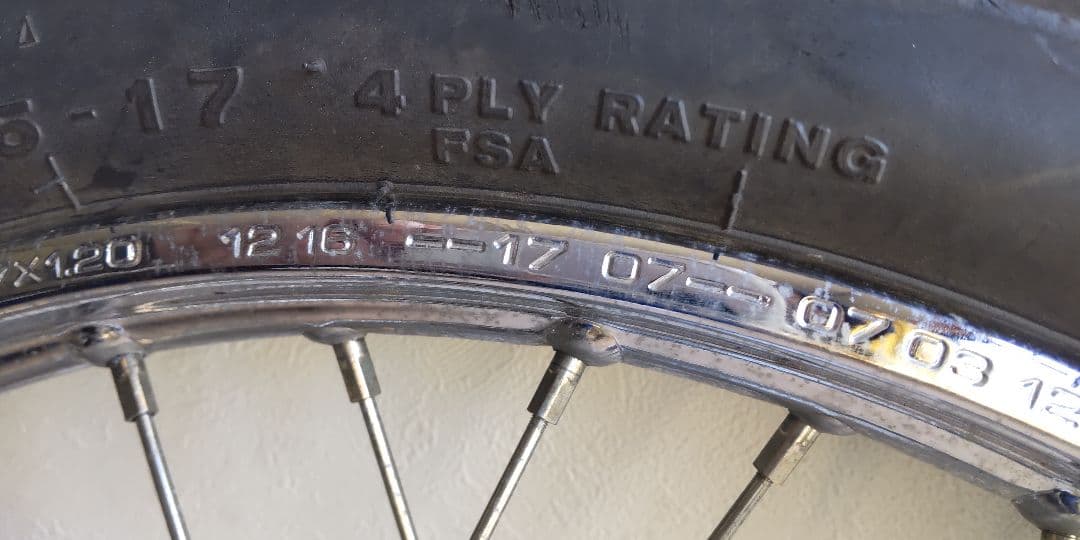 スポークホイール 17x1.20 2.25