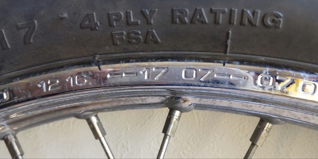 スポークホイール 17x1.20 2.25