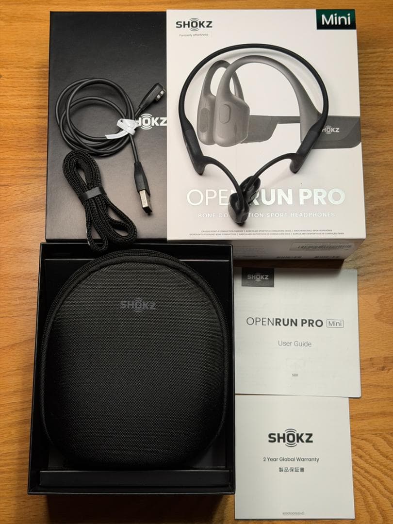 【美品】SHOKZ OpenRun Pro Mini 骨伝導イヤホン