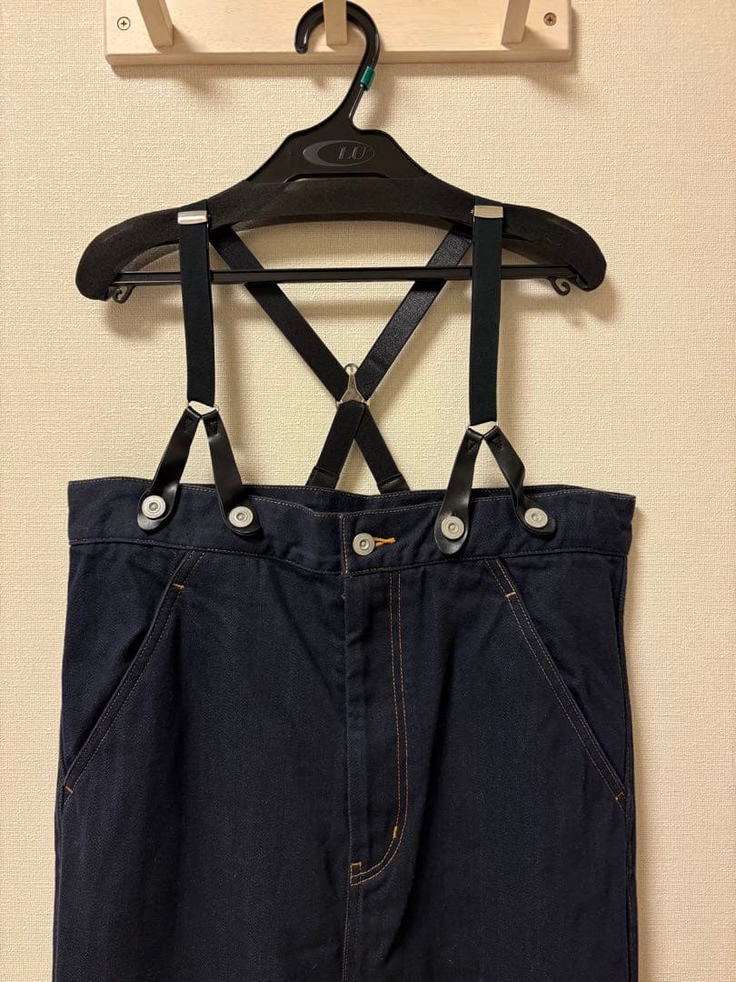 カレンソロジー&RC ダークブルー デニム サスペンダーワンピース
