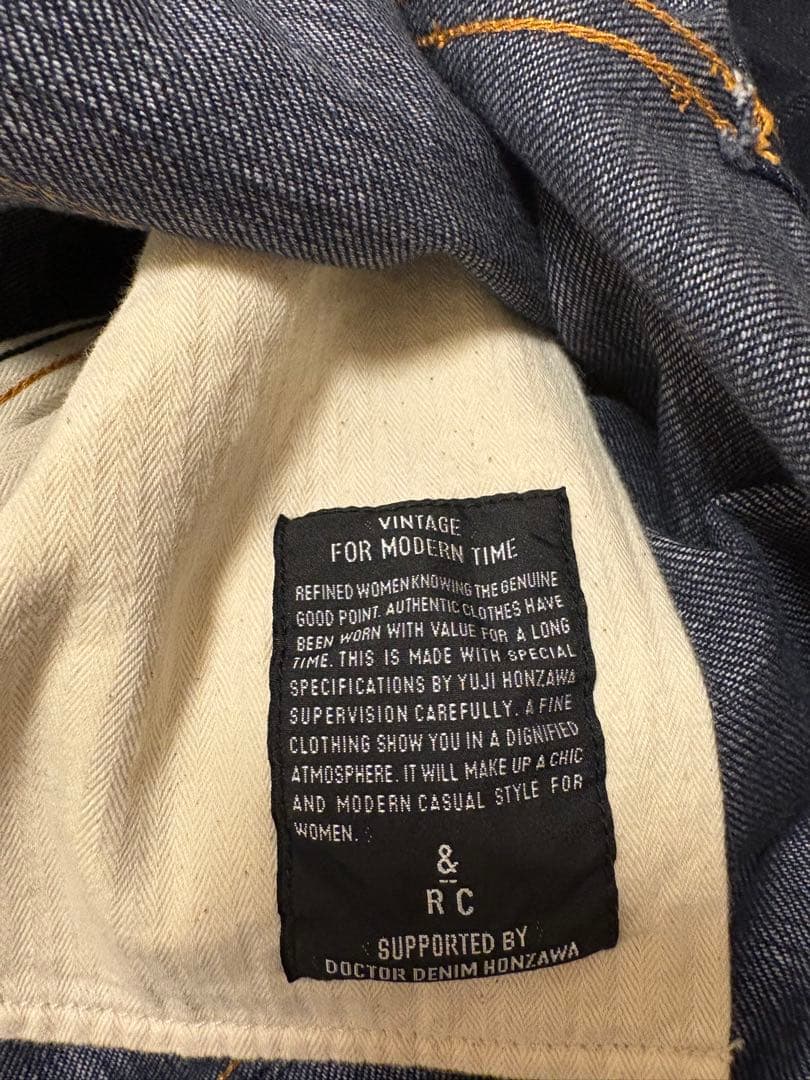 カレンソロジー&RC ダークブルー デニム サスペンダーワンピース