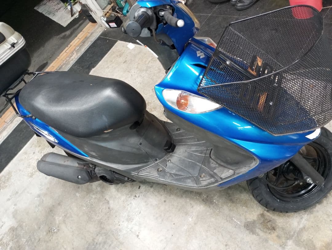 中古　アドレスV125g スズキ スクーター 青 46399km