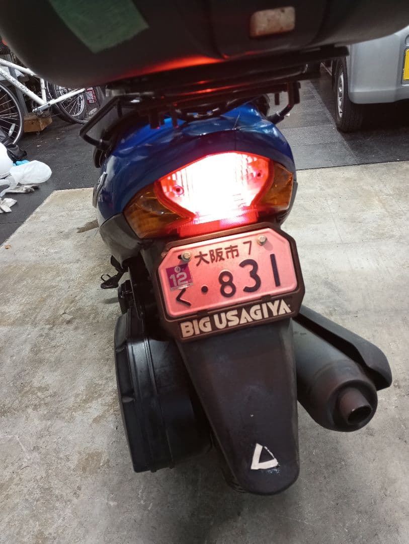 中古　アドレスV125g スズキ スクーター 青 46399km