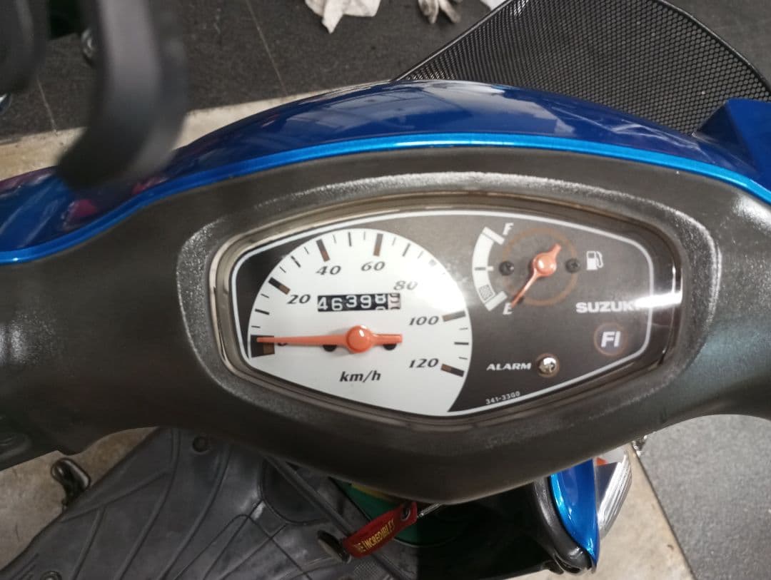 中古　アドレスV125g スズキ スクーター 青 46399km