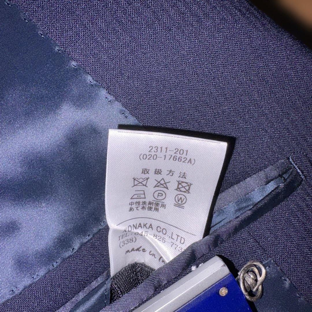 【極美品】ジョンピアース スリーピース スーツ A6 濃紺 シャワークリーン