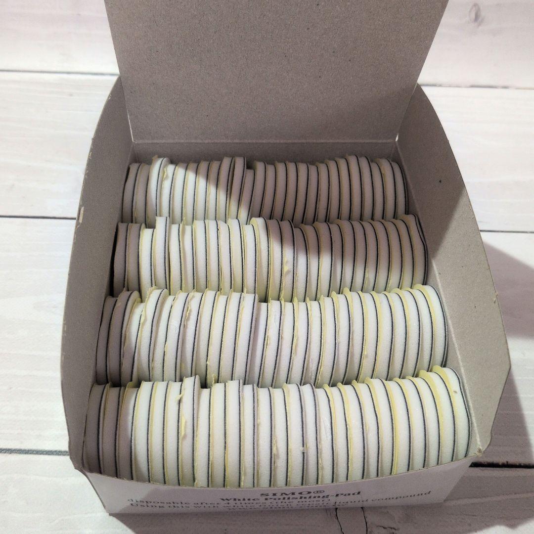 生産終了品 SIMO-r1 研磨パッド 白 300枚 修復クリーム 3本