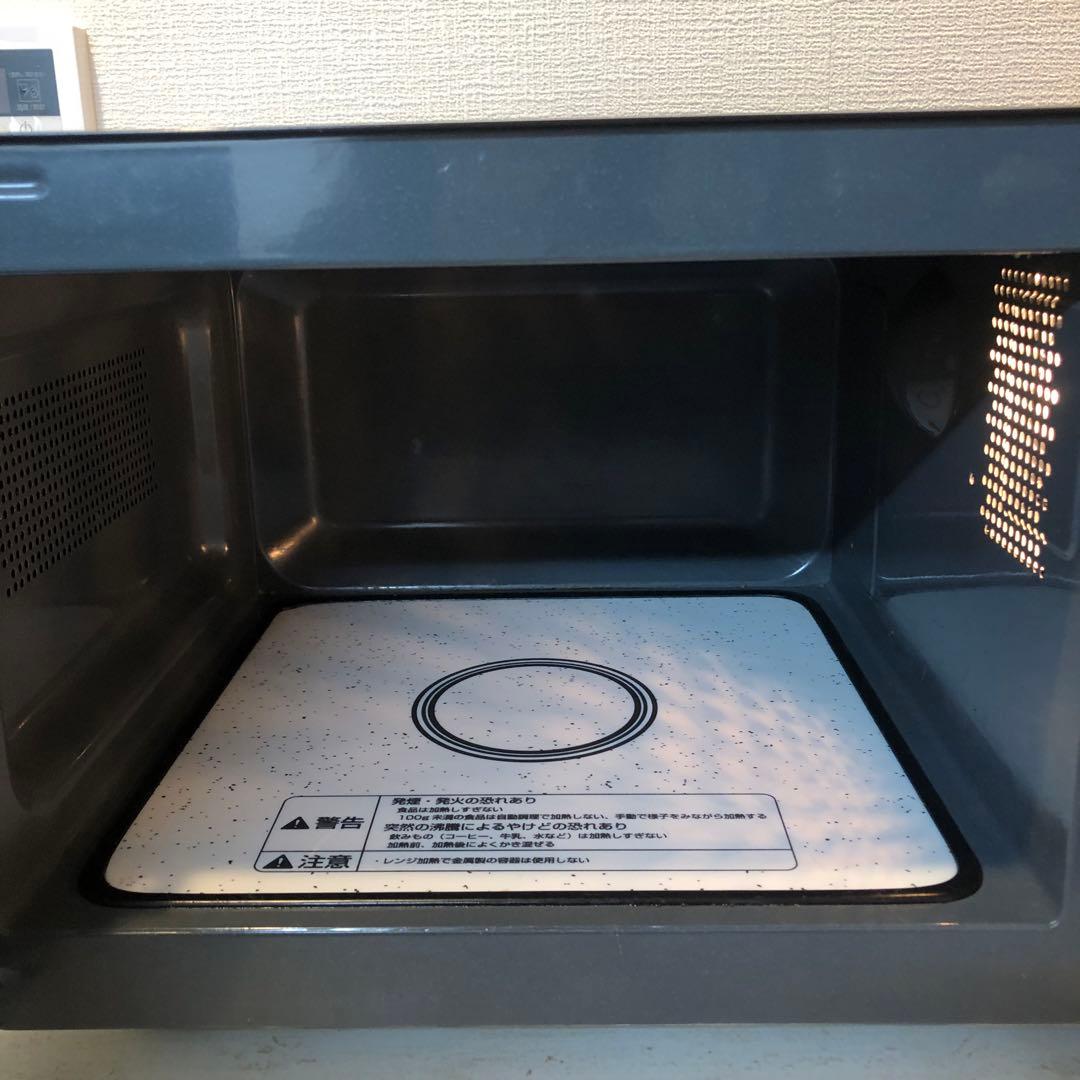 2020年製 山善 電子レンジ 18L 単機能 フラットテーブル ヘルツフリー